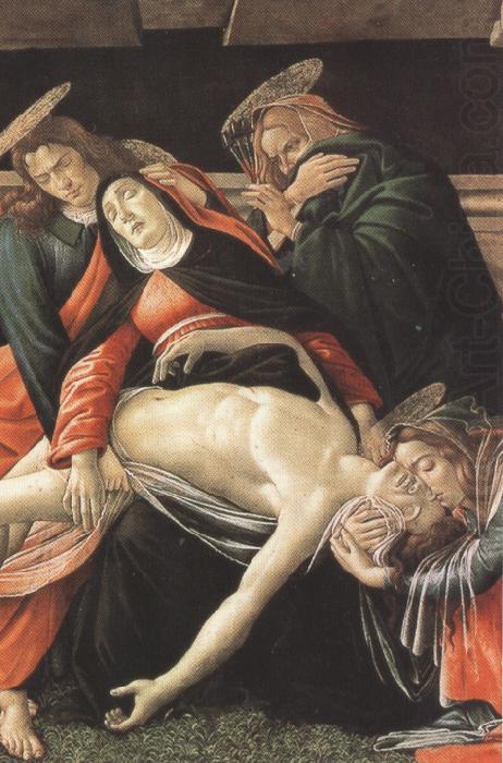 Details of Lament fro Christ Dead,with st jerome,St Paul and St Peter (mk36), Sandro Botticelli